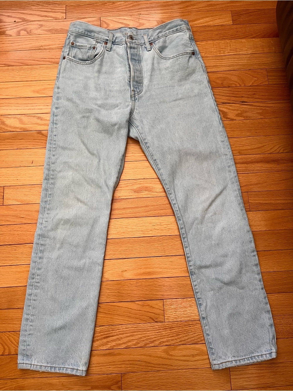 Levi's 501 Women’s Original Fit Jeans Straight Leg 30x30 Light Wash High Rise